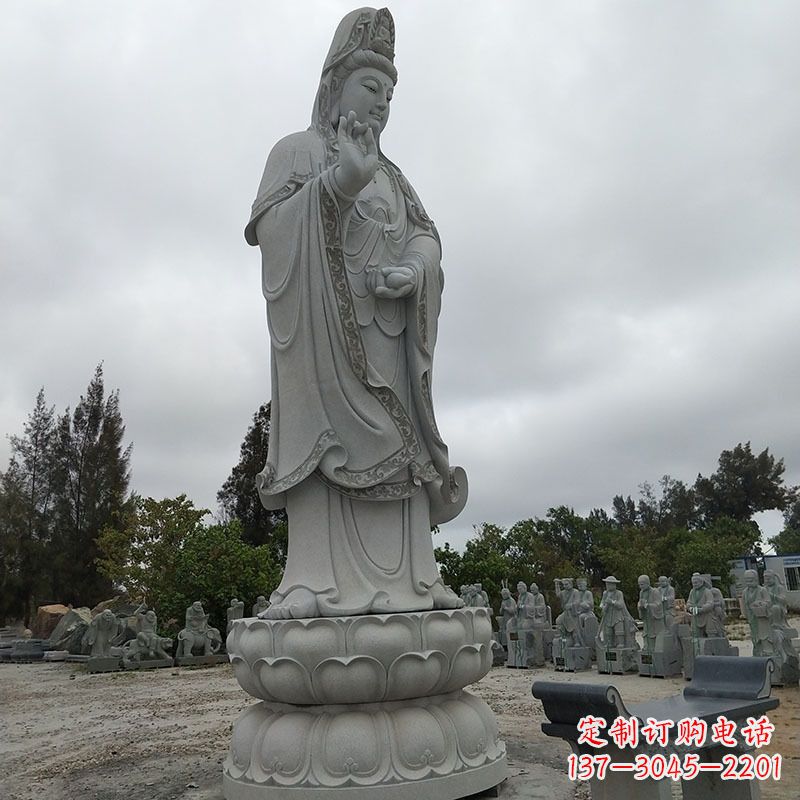 青石雕塑 - 大型/青石/滴水/观音/石雕 青石雕塑 - 大型/青石/滴水/观音/石雕