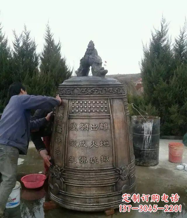 大型铜钟寺庙铜雕