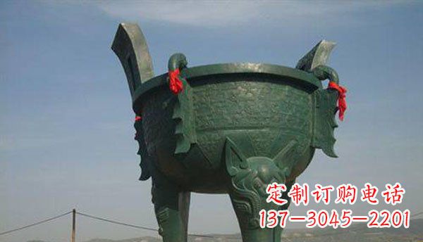 大型铸造青铜鼎铜雕