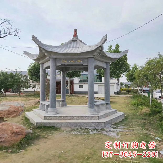 单层雕塑 - 单层/六角/凉亭/公园/亭子 单层雕塑 - 单层/六角/凉亭/公园/亭子