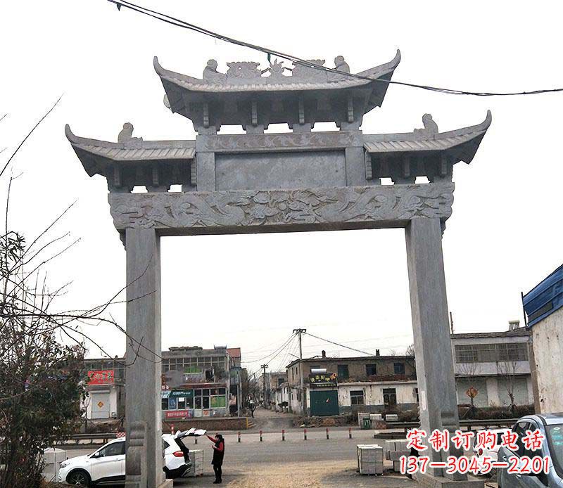 牌坊雕塑 - 单门/大理石/牌坊/石雕 牌坊雕塑 - 单门/大理石/牌坊/石雕