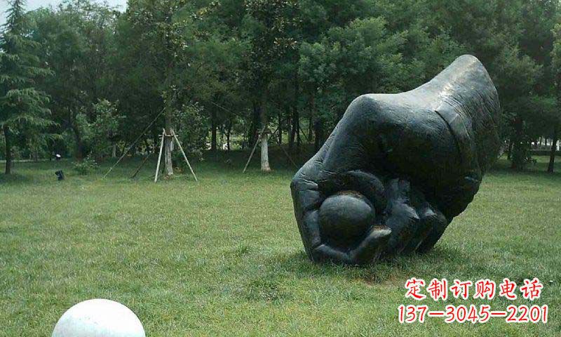 弹珠游戏公园景观铜雕