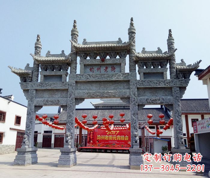 三门雕塑 - 道路/三门/牌坊/石雕 三门雕塑 - 道路/三门/牌坊/石雕
