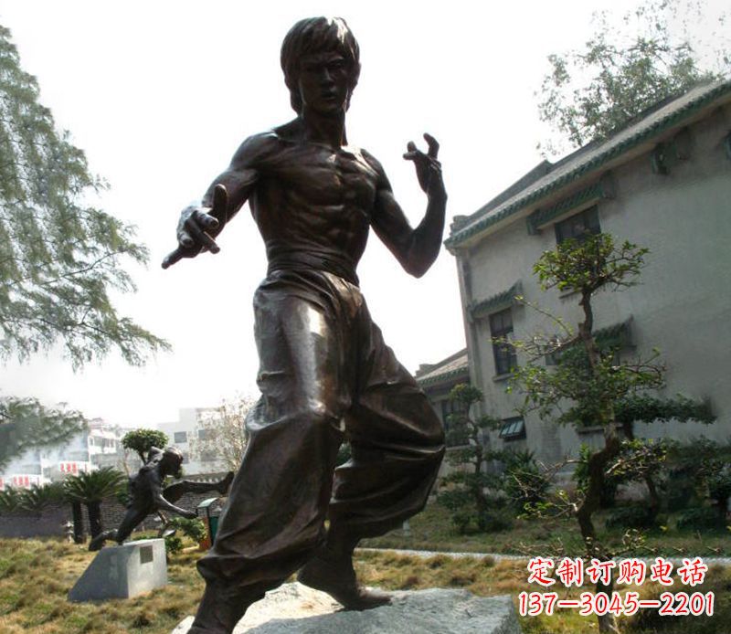 李小龙雕塑 - 电影/名人/李小龙/铜雕 李小龙雕塑 - 电影/名人/李小龙/铜雕