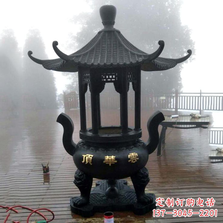 精美青铜香炉雕塑 精美青铜香炉雕塑