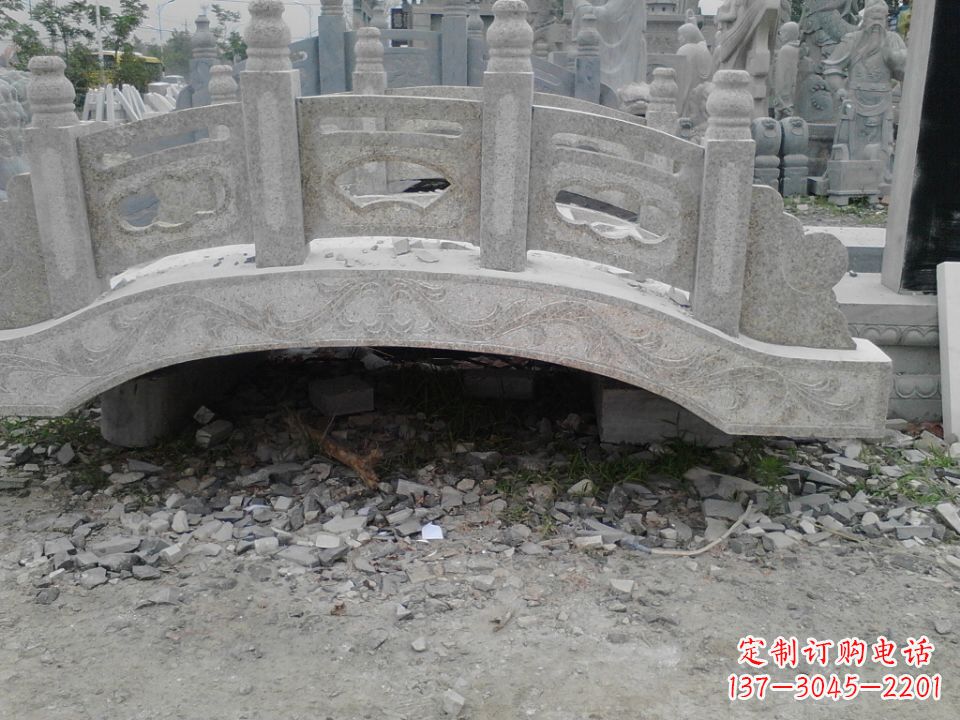 雕刻小型石桥 拱形石雕桥园林 庭院专用_198