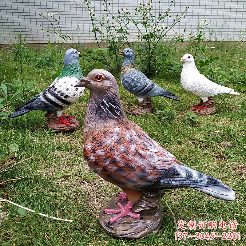 雕塑和平鸽图片