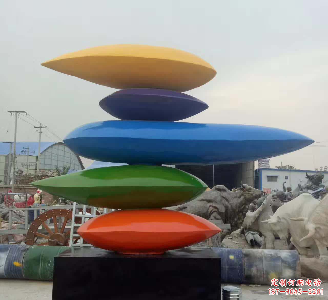 水滴雕塑 - 叠罗汉/不锈钢/彩色/水滴 水滴雕塑 - 叠罗汉/不锈钢/彩色/水滴