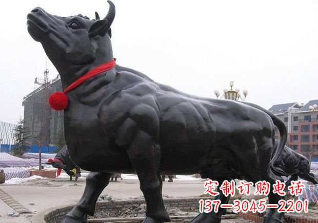 动物铜雕-牛