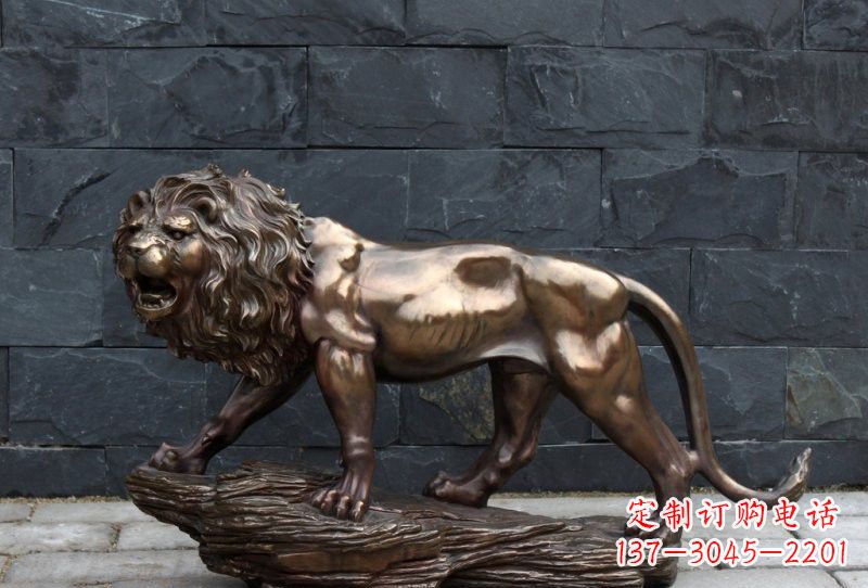 动物铜雕狮子