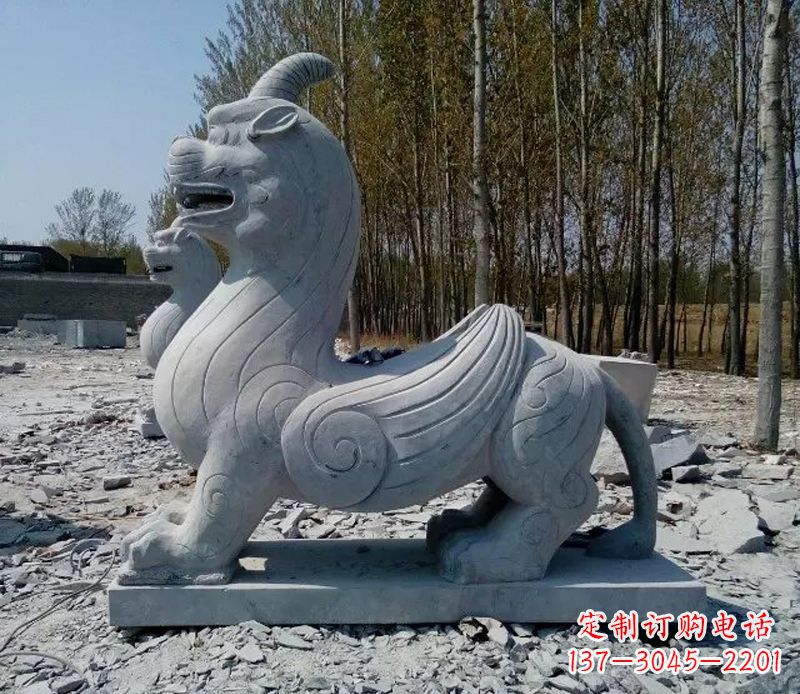 独角兽神兽石雕