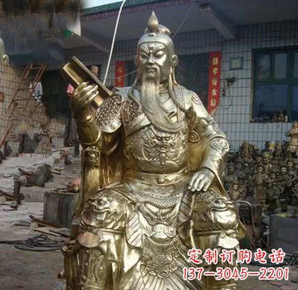 关公武财神铜雕定制 关公武财神铜雕定制