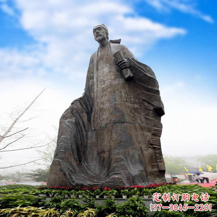 杜甫抽象雕塑-大型景区景点历史名人雕像