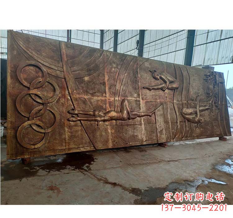 锻铜奥运五环浮雕