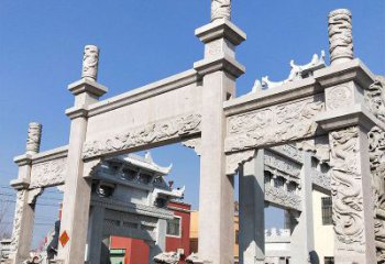 村庄牌坊石雕——记录着悠久历史的传承