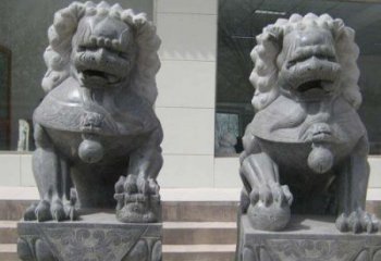 大理石雕刻的狮子雕塑