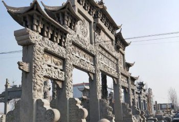 中国古典牌坊石雕定制