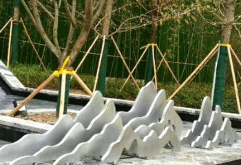 高品质室外不锈钢假山雕塑