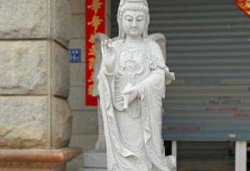 经典青石观音雕塑