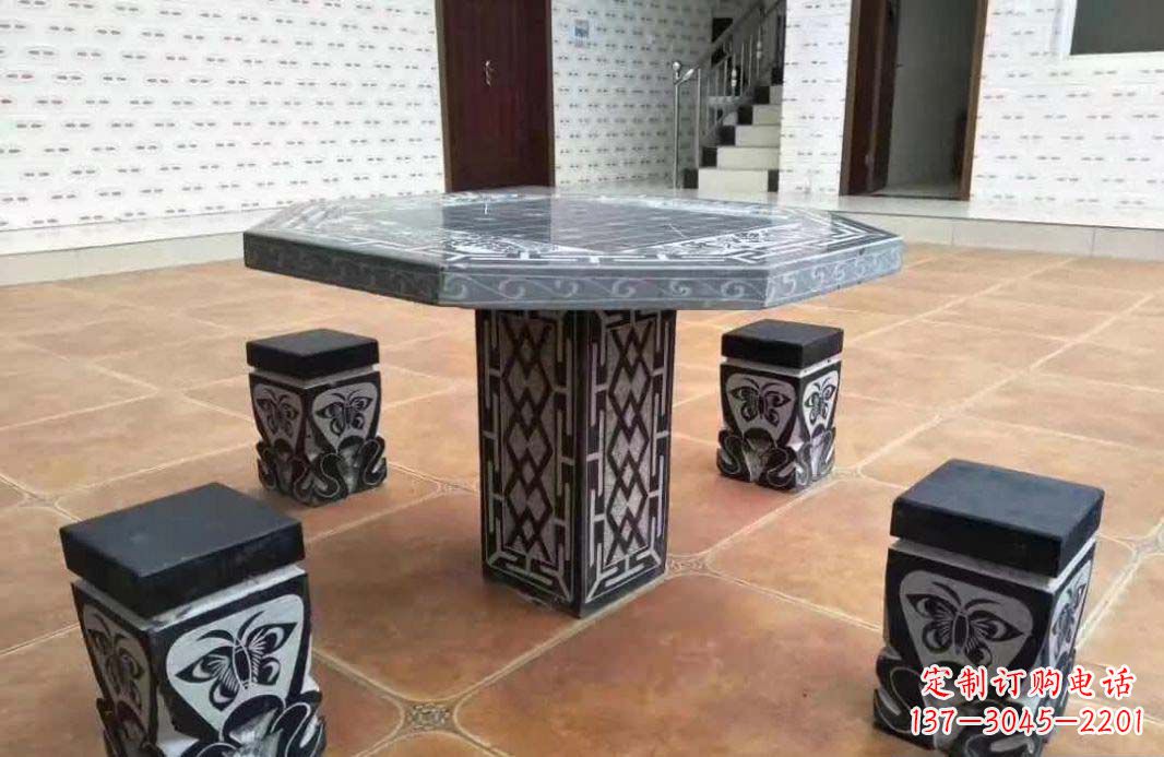 多边形雕塑 - 多边形/仿古/石桌凳 多边形雕塑 - 多边形/仿古/石桌凳