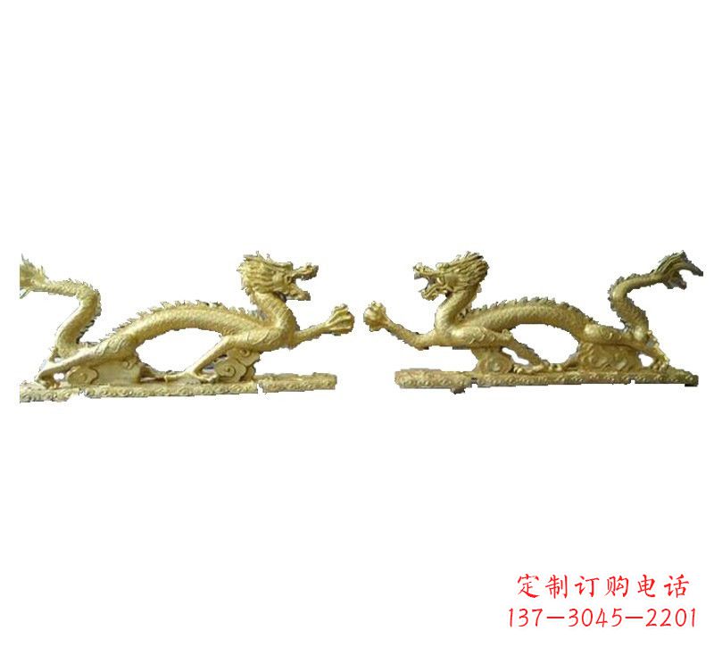 二龙戏珠铸铜雕塑