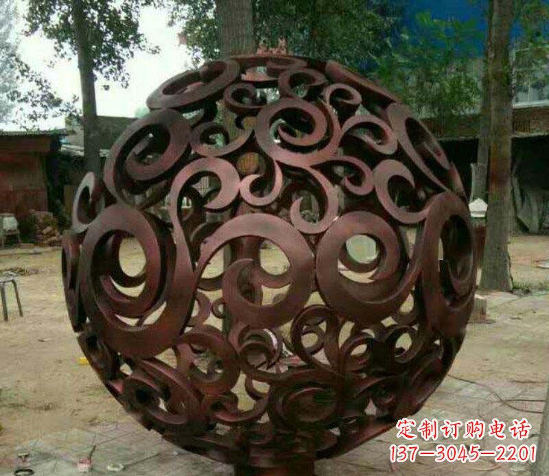 发光球不锈钢景观雕塑