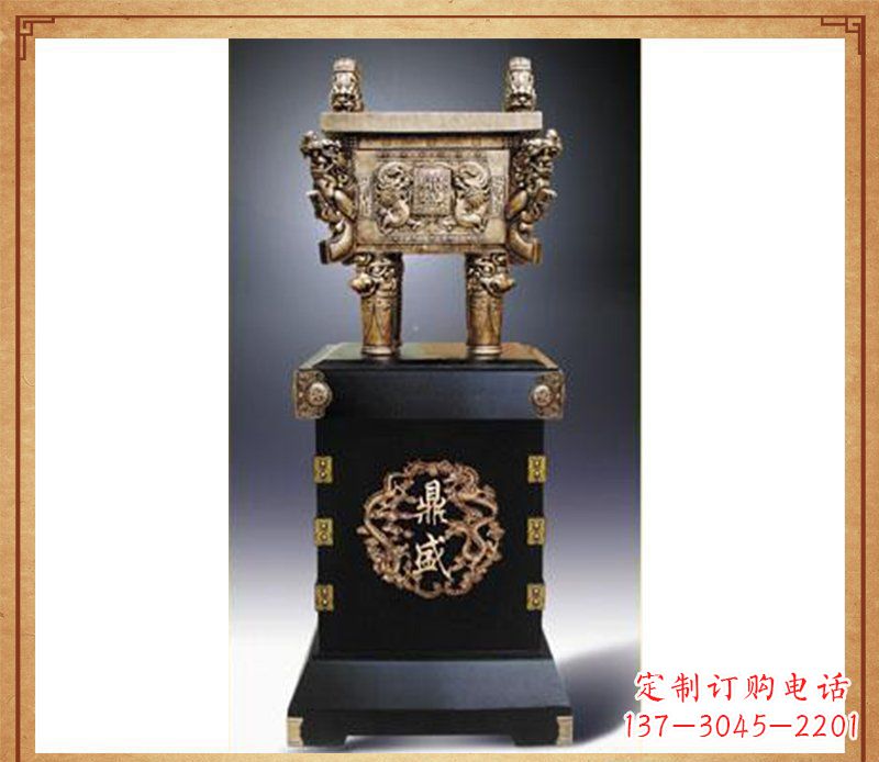 方鼎盛铜鼎铜雕