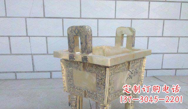 方鼎寺庙铜鼎雕塑