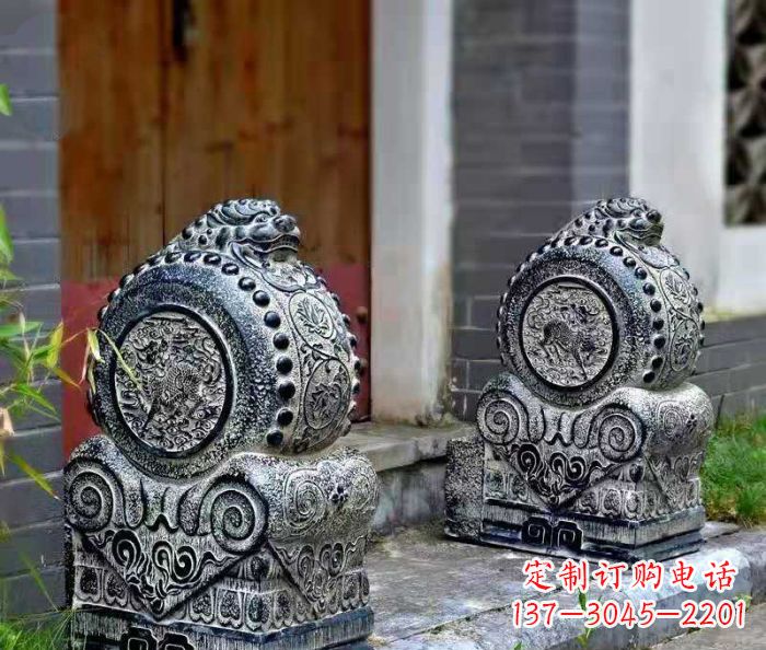 门墩雕塑 - 仿古/镇宅/门墩 门墩雕塑 - 仿古/镇宅/门墩