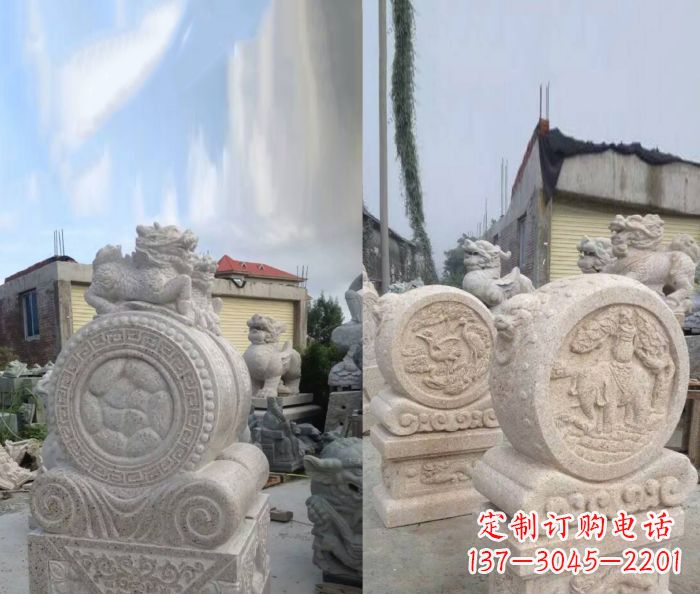 门墩雕塑 - 仿古/镇宅/门墩 门墩雕塑 - 仿古/镇宅/门墩