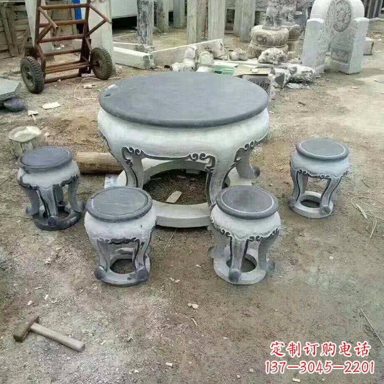 仿古大理石桌凳