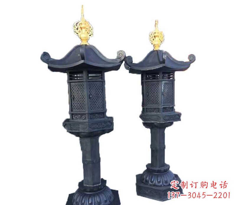 仿古灯塔铜雕塑摆件