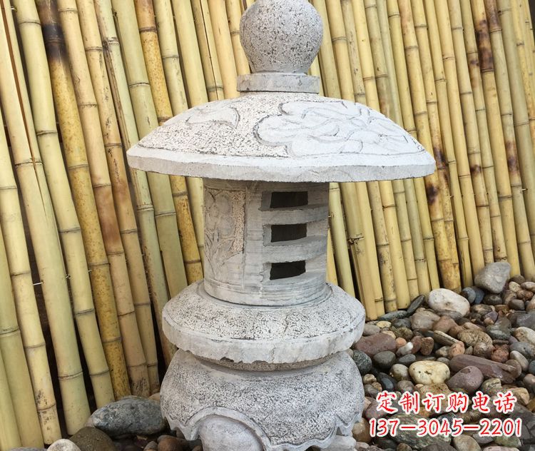 仿古公园照明灯笼石雕 仿古公园照明灯笼石雕