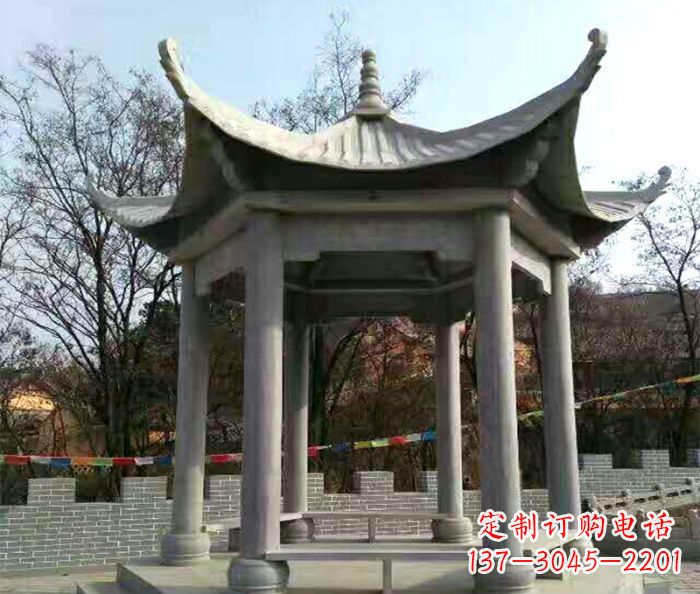 仿古六角凉亭石雕 (4)