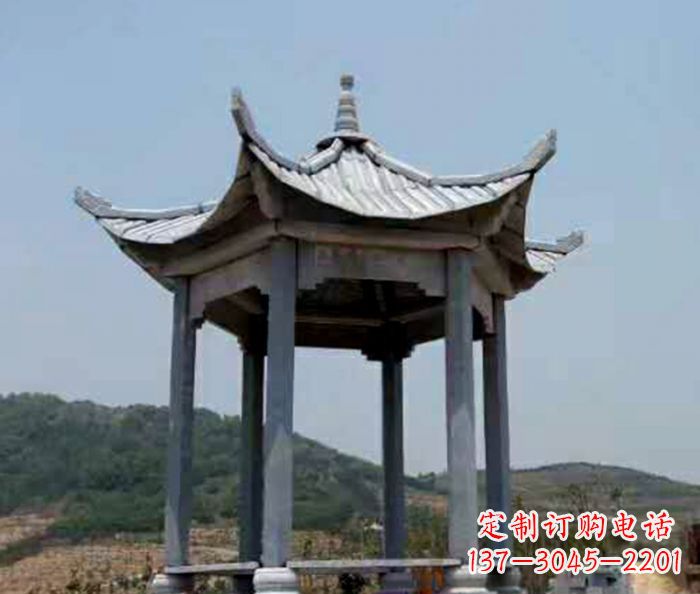 仿古六角凉亭石雕 (5)