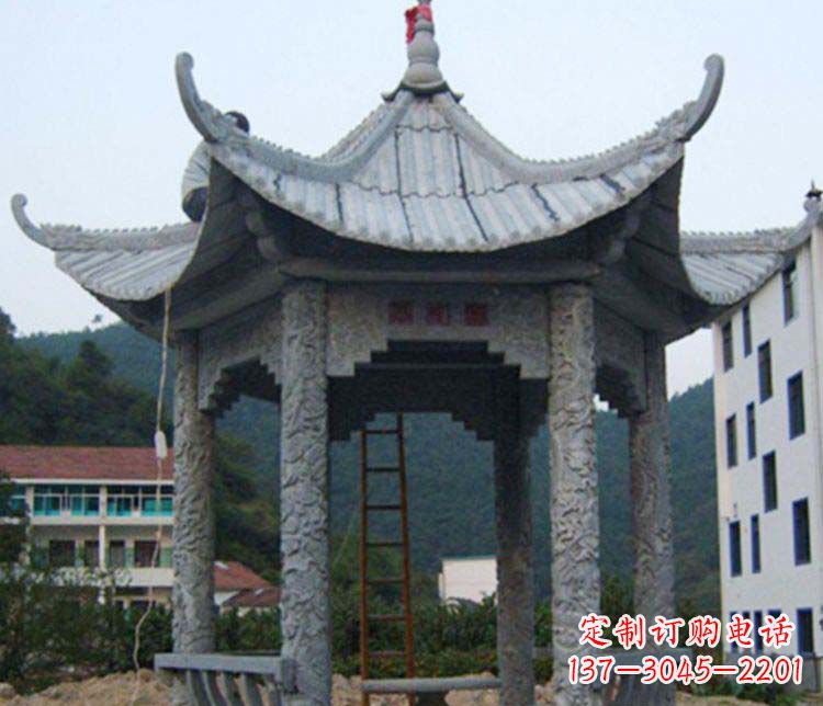 仿古六角凉亭石雕