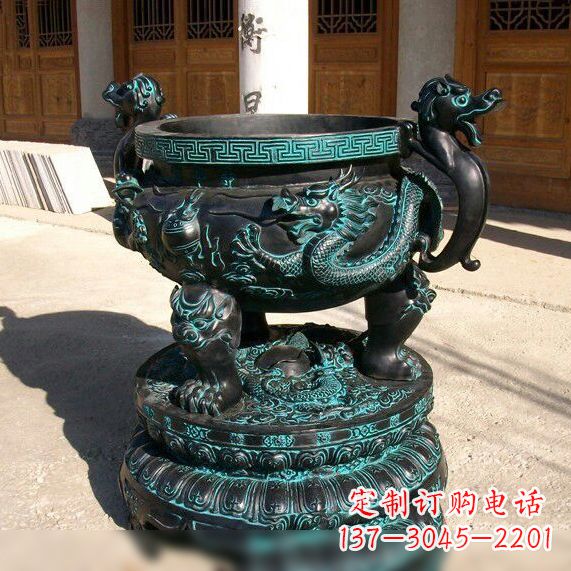 青铜器雕塑 - 仿古/龙纹鼎/青铜器