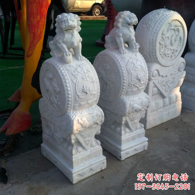 仿古门墩石雕塑