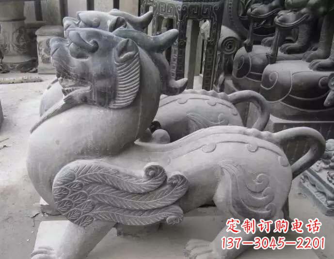 仿古貔貅石雕 (2)