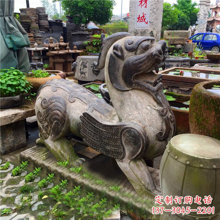 仿古貔貅石雕