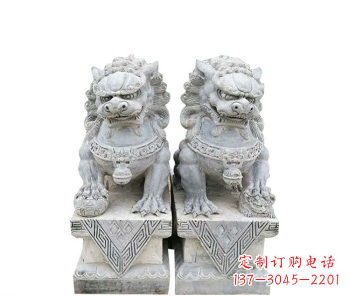 仿古瑞兽狮子石雕 (2)
