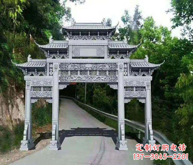 三门雕塑 - 仿古/三门/牌坊/石雕