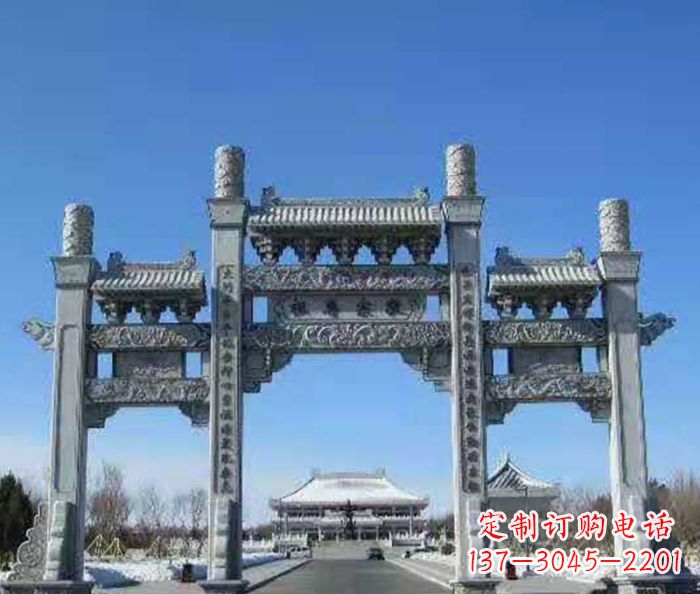 三门雕塑 - 仿古/三门/牌坊
