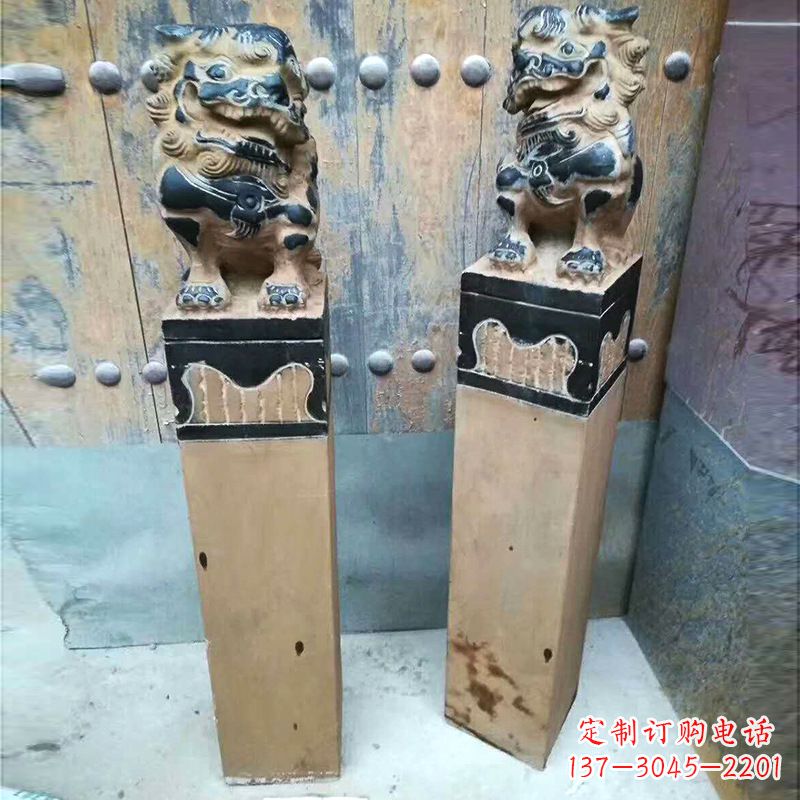 精美狮子雕塑 拴马桩 精美狮子雕塑 拴马桩