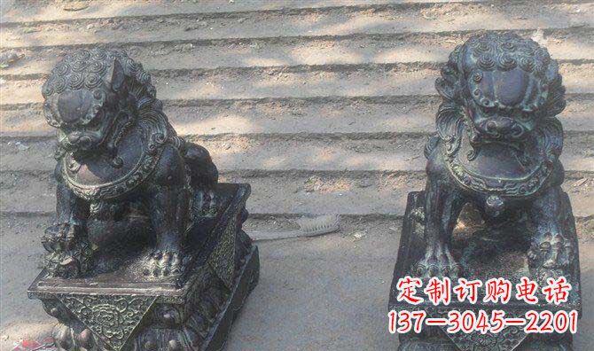 仿古狮子铜雕