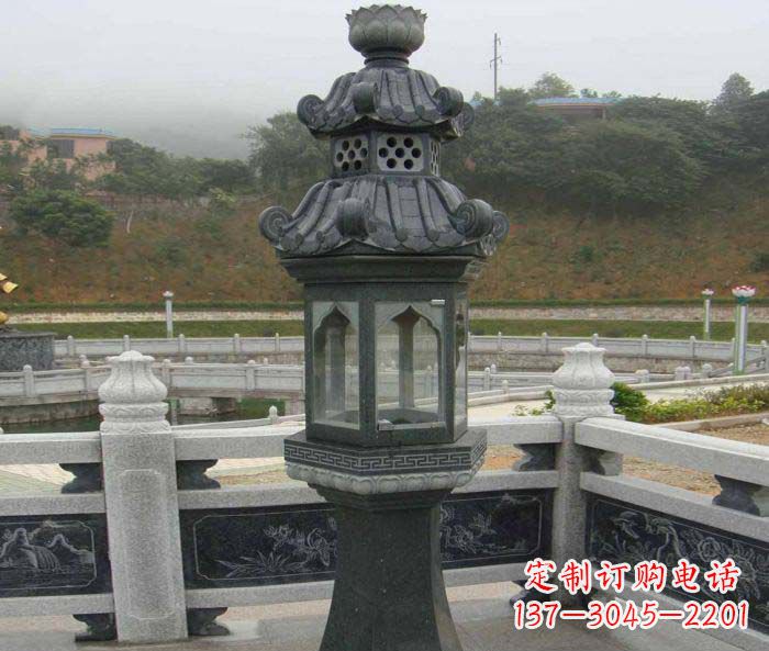 仿古石灯公园景观石雕