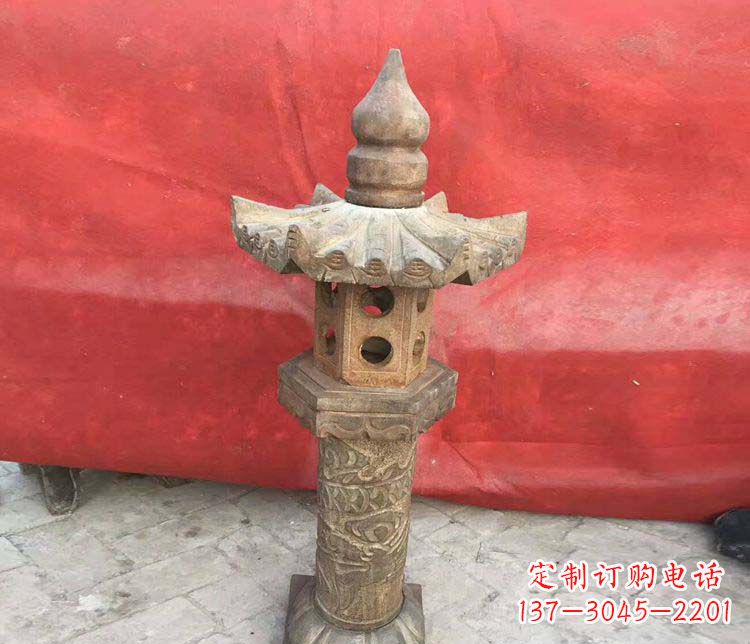 仿古石灯公园石雕 (2)