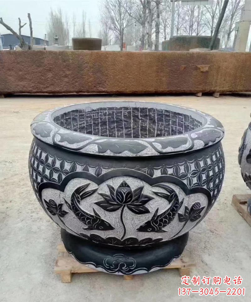 精美仿古鲤鱼石雕 精美仿古鲤鱼石雕