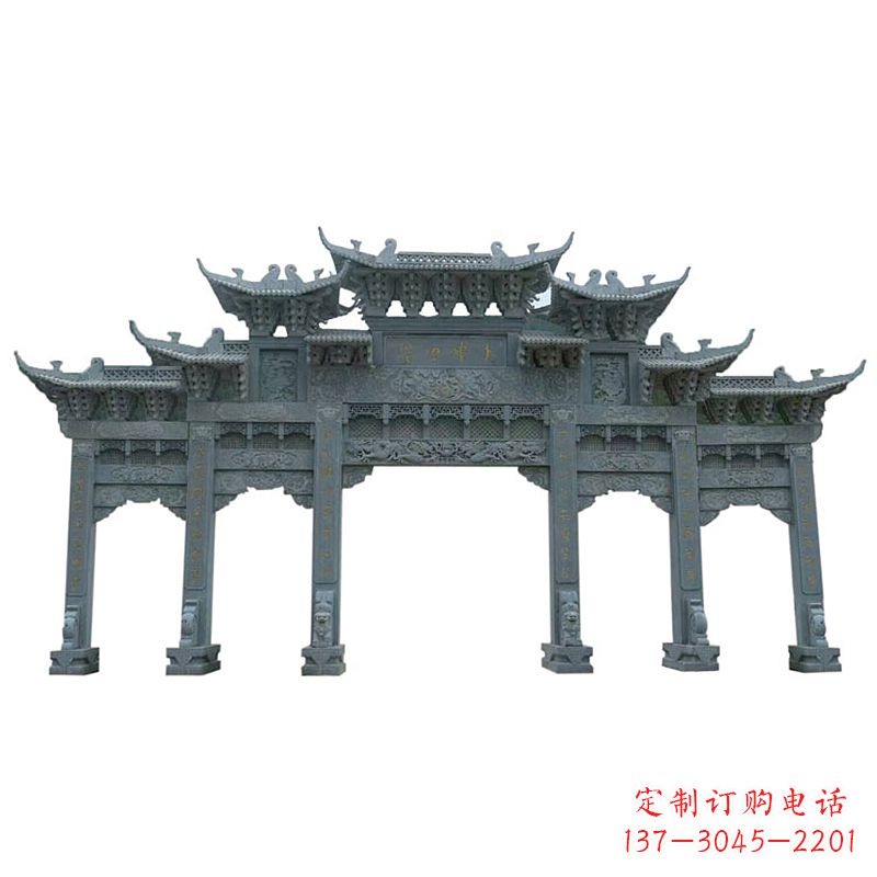 五门雕塑 - 仿古/石雕/牌楼/五门/牌坊 五门雕塑 - 仿古/石雕/牌楼/五门/牌坊