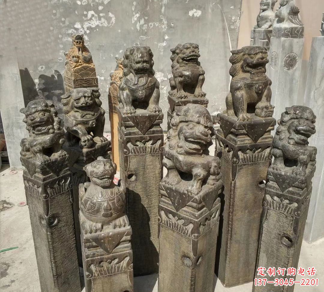 景观石雕塑 - 仿古/马柱/公园/景观石 景观石雕塑 - 仿古/马柱/公园/景观石